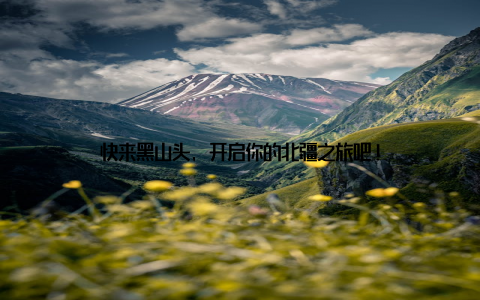 快来黑山头, 开启你的北疆之旅吧!