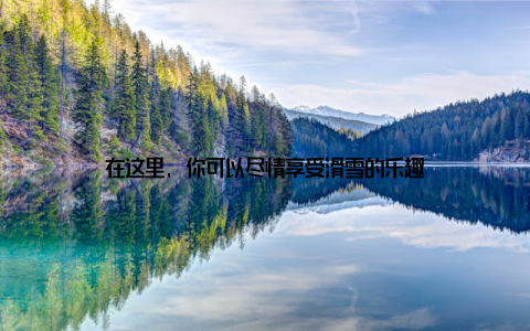 在这里, 你可以尽情享受滑雪的乐趣