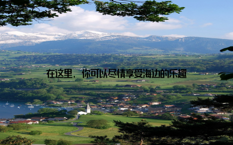 在这里, 你可以尽情享受海边的乐趣