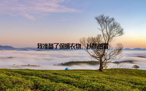 我准备了保暖衣物, 以防感冒