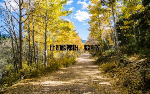 比如酸辣粉、腊肉等