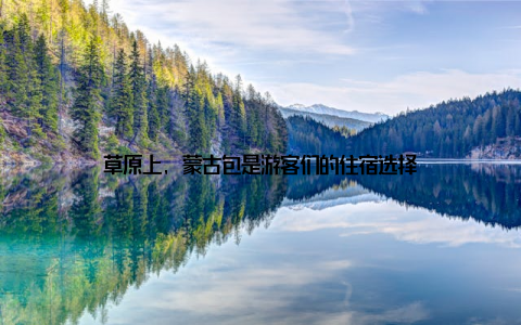 草原上, 蒙古包是游客们的住宿选择