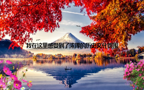 我在这里感受到了浓厚的历史文化氛围