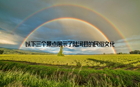 以下三个景点展示了陆河县的民俗文化