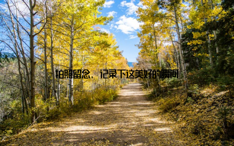 拍照留念, 记录下这美好的瞬间