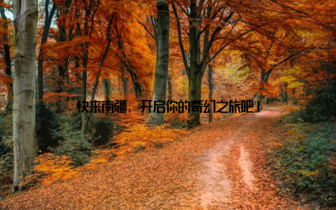 快来南疆, 开启你的奇幻之旅吧!