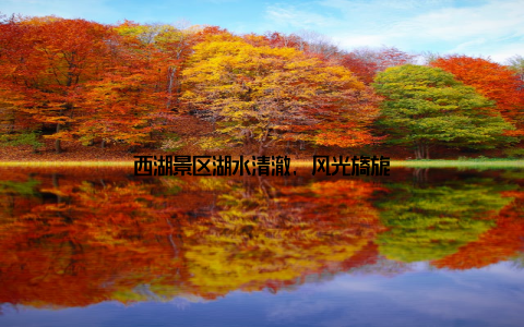 西湖景区湖水清澈, 风光旖旎