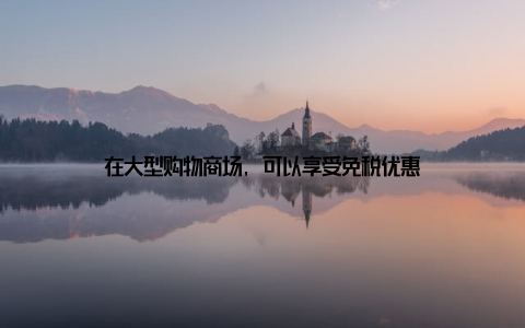 在大型购物商场, 可以享受免税优惠